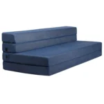 3D Mesh 4 Folded Memory Foam Sofa Bed Mattress for Rest 4 Folding Sofa Mattress - Queen 78x58x4.5 Inch