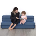 3D Mesh 4 Folded Memory Foam Sofa Bed Mattress for Rest 4 Folding Sofa Mattress - Queen 78x58x4.5 Inch - Image 2