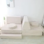 Modular Kids Play Couch Sofa Set, Convertible Toddler Sectional Floor Cushion Kids Sofa, Fort Building & Lounging for Kids Playroom - Image 2