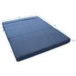 3D Mesh 4 Folded Memory Foam Sofa Bed Mattress for Rest 4 Folding Sofa Mattress - Queen 78x58x4.5 Inch - Image 3