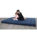 3D Mesh 4 Folded Memory Foam Sofa Bed Mattress for Rest 4 Folding Sofa Mattress - Queen 78x58x4.5 Inch - Image 4