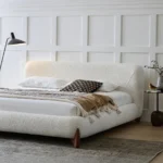 Boucle Upholstered bed