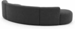 Nordic Light Luxury Curved Modular Sofa Set - Modern Fabric Sectional Couch for Living Room - High-Density Sponge Comfort & Easy Clean - Image 3