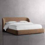 Boucle Fabric Upholstered Bed