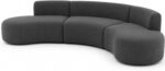 Nordic Light Luxury Curved Modular Sofa Set - Modern Fabric Sectional Couch for Living Room - High-Density Sponge Comfort & Easy Clean - Image 2