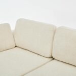 Modern 2-Piece Upholstered Sectional Sofa with Convertible Chaise Lounge, Deep Seat L-Shape Couch with Wide Track Arms and Soft Fabric for Living Room and Apartment - Image 3