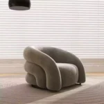 arm chair velvet upholstery