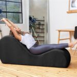 Modern Soft Foam Chaise Lounge Chair for Exercise Yoga Couch Sofa Chair with Comfortable Design for Living Room Home Gym Use