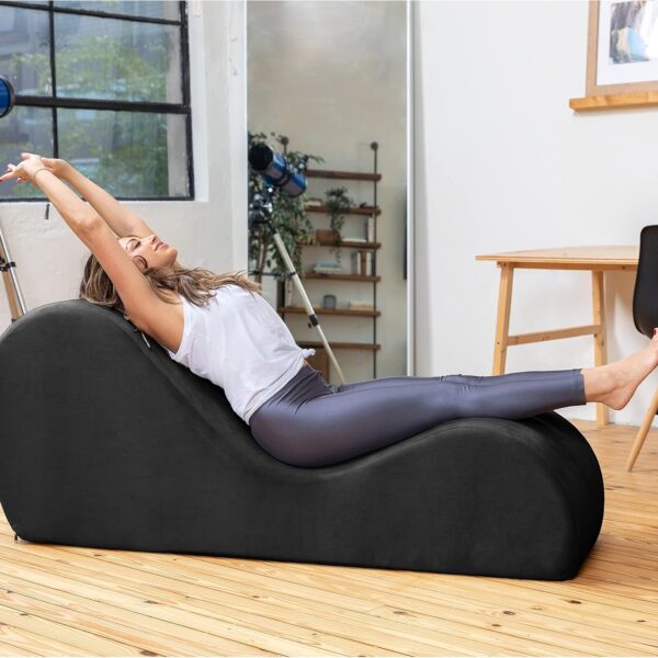 Modern Soft Foam Chaise Lounge Chair for Exercise Yoga Couch Sofa Chair with Comfortable Design for Living Room Home Gym Use