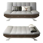 folding sofa bed grey brown color