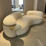 Modern Fabric Curved Sofa