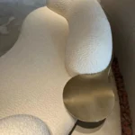 Pea Shape Upholstered Couch