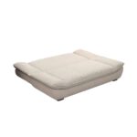 Modern Convertible Sofa Bed, Corduroy Fabric Sleeper Couch with Thick Foam Padding, Upholstered Floor Sofa for Home, Office and Guest Space - Image 3